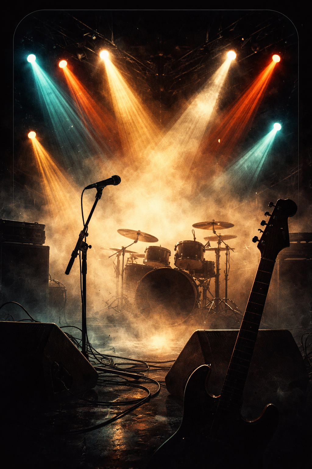 Abstract live music atmosphere artwork