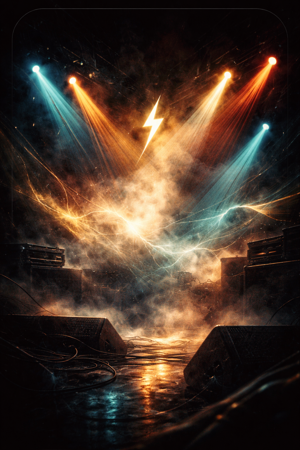 Atmospheric live music artwork